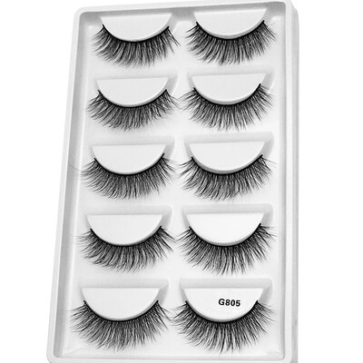 

Tailored 3D Eyelash Imitation Mink Natural Thick False Eyelash 5 Pairs