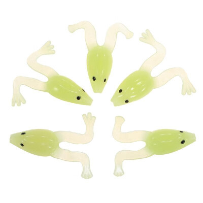 

Lixada 5PCS 5cm5g Noctilucent Tadpole Shape Body Fishing Lures Tackle Soft Bait Fishing Baits Set