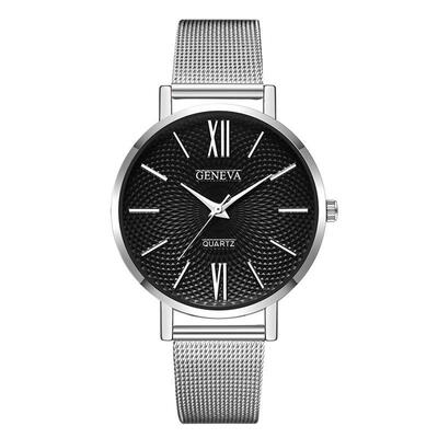 

GENEVA Watch 2019 WomenS Minimalist Mesh Band Stainless Steel Analog Quartz Wristwatch Lady Luxury Rose Gold Watches Relogio