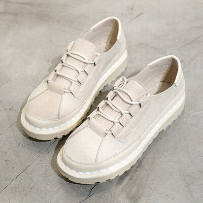 

Spring Day Family Baibuya Harajuku single-shoe womens soft soles casual sen womens small white shoes literary retro womens shoe