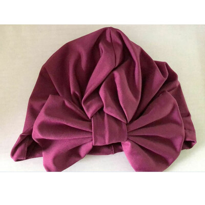

Headwrap Solid Color Kids Baby Turban Ball Knot Newborn Beanie Hat Winter Cap