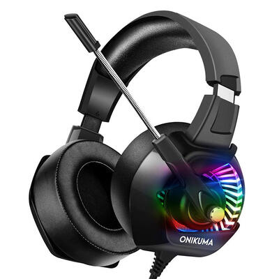 

ONIKUMA K6 Wired Gaming Headset Stereo Headphones with Mic LED for PC PS4