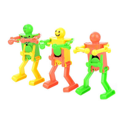 

Funny Wind Up Toys Children Kids Plastic Clockwork Spring Dancing Robot Toy
