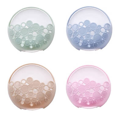 

Powerful Suction Cup Soap Dish Holder Wall Mounted Bathroom Shower Soap Saver Box Storage Hollow Organizer Rack