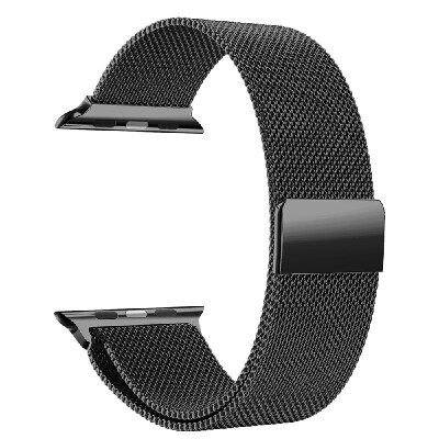 

38mm Stainless Steel Maganet Mesh Watch Band Strap Monochrome Replacement Wristband for Men Women for Apple Watch iWatch Series 1