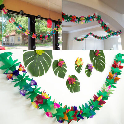 

3 Meters Colorful Petals Paper Garland Birthday Wedding Party Hanging Decor