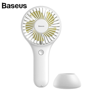 

Baseus USB mini portable handheld fan with base colorful air coolong fan for outdoor or home