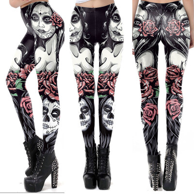 

Tailored Women Digital Print Sports Pants Stretch Leggings Pants Athletic Trouser