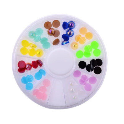 

Toponeto 3D Mix Fimo Nail Art Nail Tips Polymer Clay Slices Decoration Wheel New