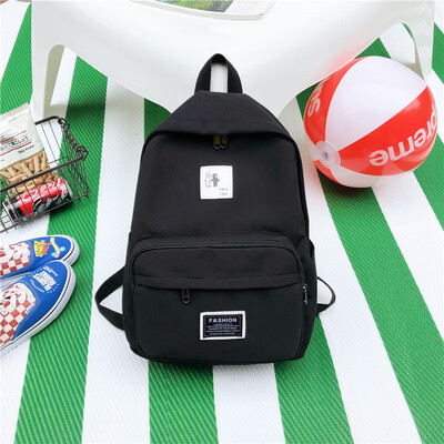

Ins style schoolbag female Korean version of high school students take a large capacity simple Mori junior high school students do