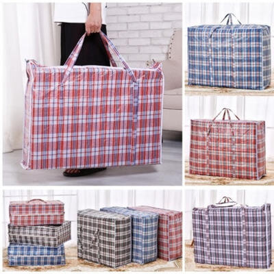 

1pcs Jumbo Small Laundry Bags Zipped Reusable Large Strong Shopping Storage Bag