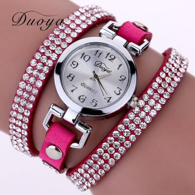 

Womens Watch Fashion Trends Korean Knitting Diamond Circle Womens Watch