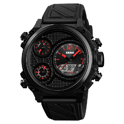 SKMEI 1359 Men Quartz 5 Time Chrono Sports Watches Analog Digital Display Wristwatch 5ATM Waterproof Fashion Casual Backlight Mult
SKMEI 1359 Men Quartz 5 Time Chrono Sports Watches Analog Digital Display Wristwatch 5ATM Waterproof Fashion Casual Backlight Mult