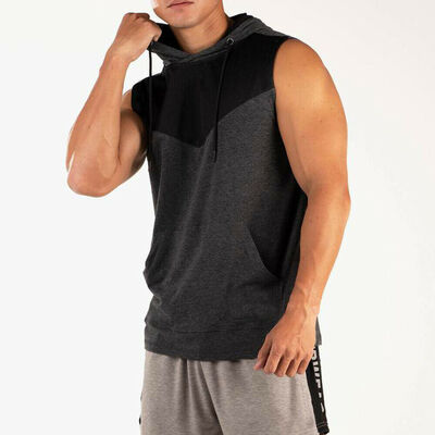

Mens Muscle Hoodie Tank Top Bodybuilding Gym Workout Sleeveless T-Shirt Vest