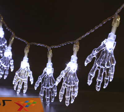 

New Halloween decorations 15 meters LED lantern ghost ghost ghost skull ghost hand battery light string