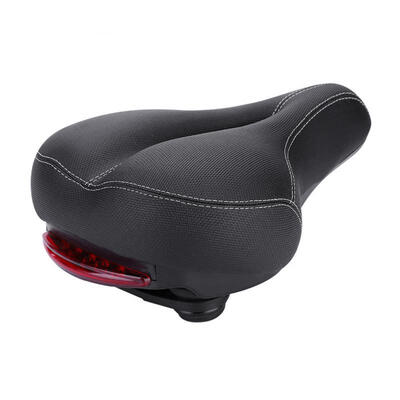 

Greensen Mountain Road Bike Soft Seat Saddle with Tail Light Replacement Bicycle Accessory