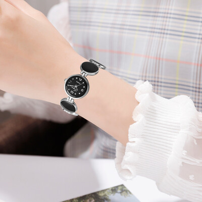 

RM Simple Casual Fashion Round Splicing Strap Delicate Female Bracelet Watch