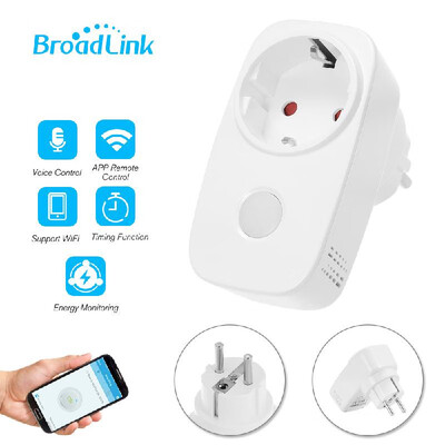 

Broadlink SP3S-EU Smart WiFi Socket Power Plug Outlet Energy Monitoring Function Smart Phone APP Wireless Controls from Anywhere T