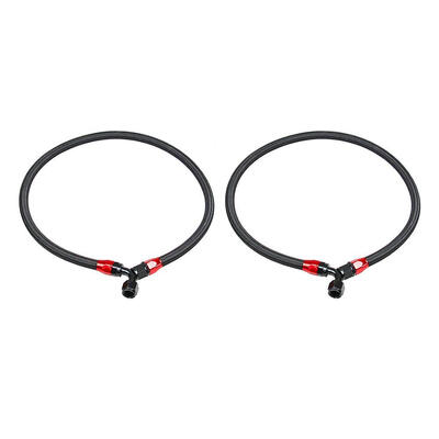

AN10 Stainless Steel Braided Oil Fuel Line Hose with 2 Fitting End Adapters