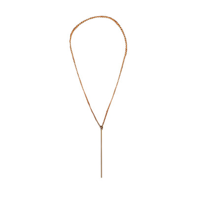 

Minimalism Bar Shape Pendant Long Chain Necklace Women Party Banquet Jewelry