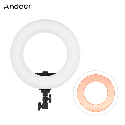 

Andoer HD-14D 14 Inch Studio Ring Light 36W 5600K Dimmable LED Video Light Lamp Built-in 192pcs SMD LEDs Digital Photographic Ligh