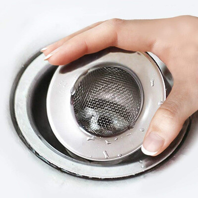 

〖Follure〗Home Kitchen Sink Drain Strainer Stainless Steel Mesh Basket Strainer 75cm3in