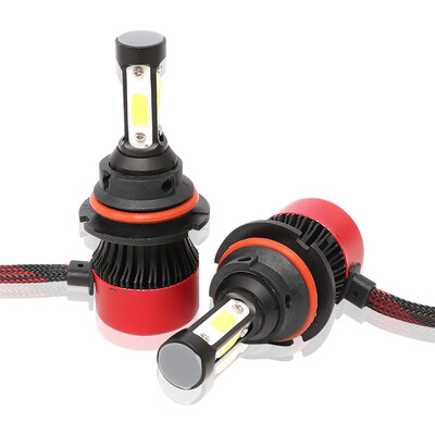 

9007 X7BR 2PCS 4 Side Lumens COB 90W 8000lm Car LED Headlight Bulbs Auto Led Headlamp Fog Lights 12V 24V