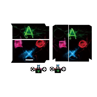 

Stylish Full Body Decal Skin Sticker Cover for PS4 Playstation Console&2 Controllers Style 1