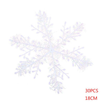 

10 Bag Xmas White Snowflake Wedding Party Holiday Christmas Ornaments Home Garden Xmas Tree Decoration