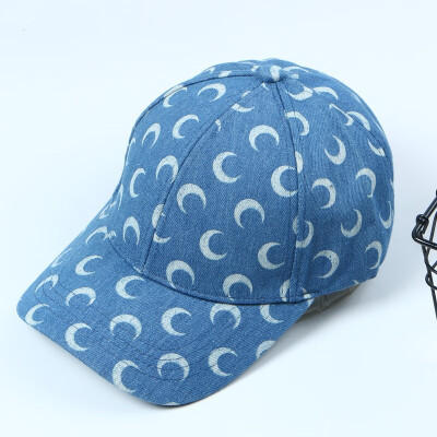 

Korean full-print moon early autumn new cowboy baseball cap fashionable outdoor crooked duck tongue cap