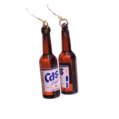 

Female Cute Necessaries Earrings Japan Korean Earrings South Vimtage Necessaries Bottle Exaggerated Creative