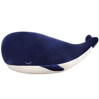 

Down Cotton Soft Simulation Big Blue Whale Plush Doll Toy Children Pillow