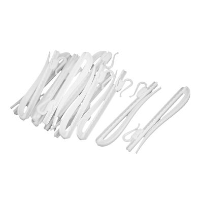 

UpperX 9cm Long Adjustable Lock Three Folds Curtain Hooks 12 Pcs