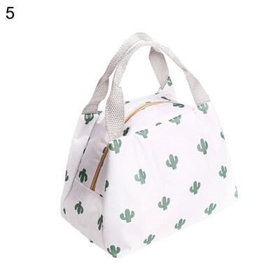 

Cute Flamingo Cactus Flowers Aluminium Foil Food Fruit Storage Lunch Bag Pouch