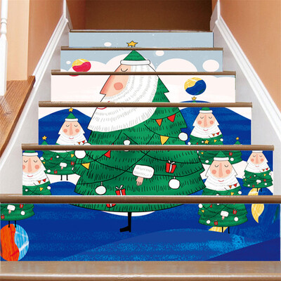 

Gobestart Christmas Decoration Stair Stickers Christmas Stairs Stickers Wall Stickers