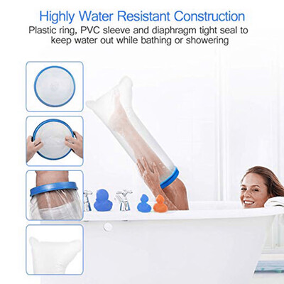 

〖Follure〗New Reusable Waterproof Adult Foot Cast Bandage Protector Clear Bathing Cover