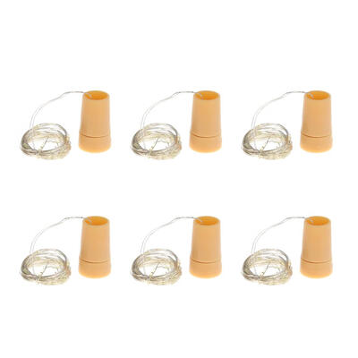 

2m656ft 20 LED Copper Wire String Stopper Bottle Light Outdoor Decor Lamp
