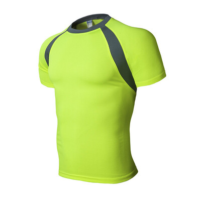 

Toponeto Mens Casual Splice Summer Fit Quick Dry Sport Short Sleeve Shirt Blouse Tops