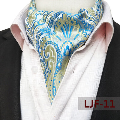 

Yongfeng tie spot 2019 new large pattern polyester jacquard mens scarf retro mens tie