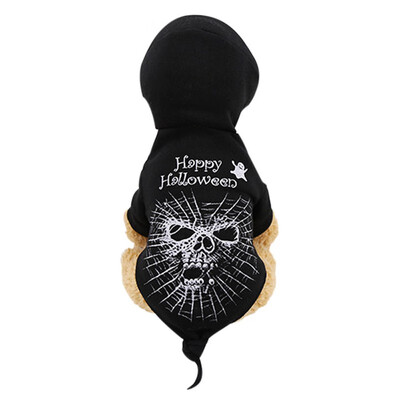 

Pet Black Funny Cosplay Costume Halloween Puppy Clothes Small Dog Coat Pet Apparel Cosplay Suit