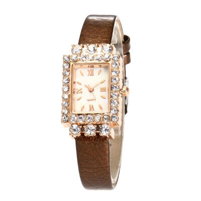 

Fashionable Business Souvenir Ladies Wristwatch Beautiful Simple Womens quartz watch Temperament Stainless hard clock 2018 D