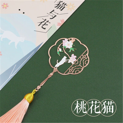 

Chinese style ancient fan-shaped bookmark teachers day gift