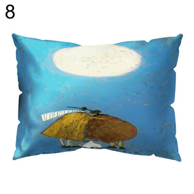 

Elephant Tree Romantic Lighthouse Island Pillow Case Sofa Cushion Cover Bedding