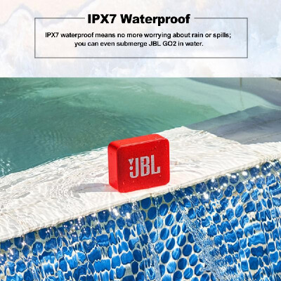 

JBL GO2 Wireless Bluetooth Speaker IPX7 Waterproof Outdoor Speakers Rechargeable Battery with Mic 35mm Audio Port