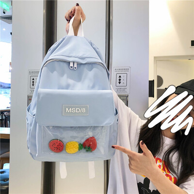 

Insfeng schoolbag female Korean version high school backpack college students junior high school girls shoulder bag