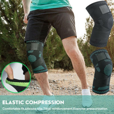 

1PC 3D Knee Support Strap Elastic Bandage Brace Leg Wrap For Heavy Weightlifting