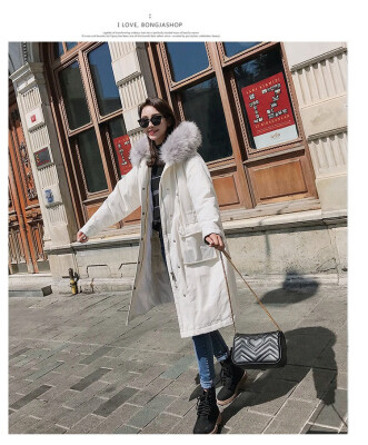 

Cotton east gate new down cotton-padded jacket large size thickening long&long style casual padded jacket lady