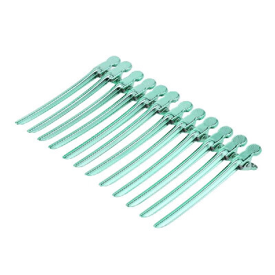 

12PCS Hair Clips Metal Fashion Hair Clip with Holes Duckbill Clips Anti-slip Hair Styling Salon Hairdressing Tool