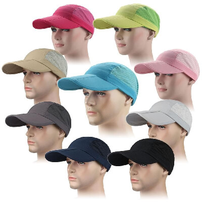 

Men Women Quick Dry Breathable Mesh Cap Adjustable Sports Sun Hat Fishing Baseball Hat