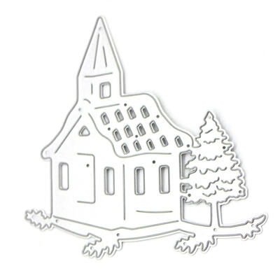 

Christmas Tree House Cutting Die Stencil Scrapbooking Card DIY Craft Frame